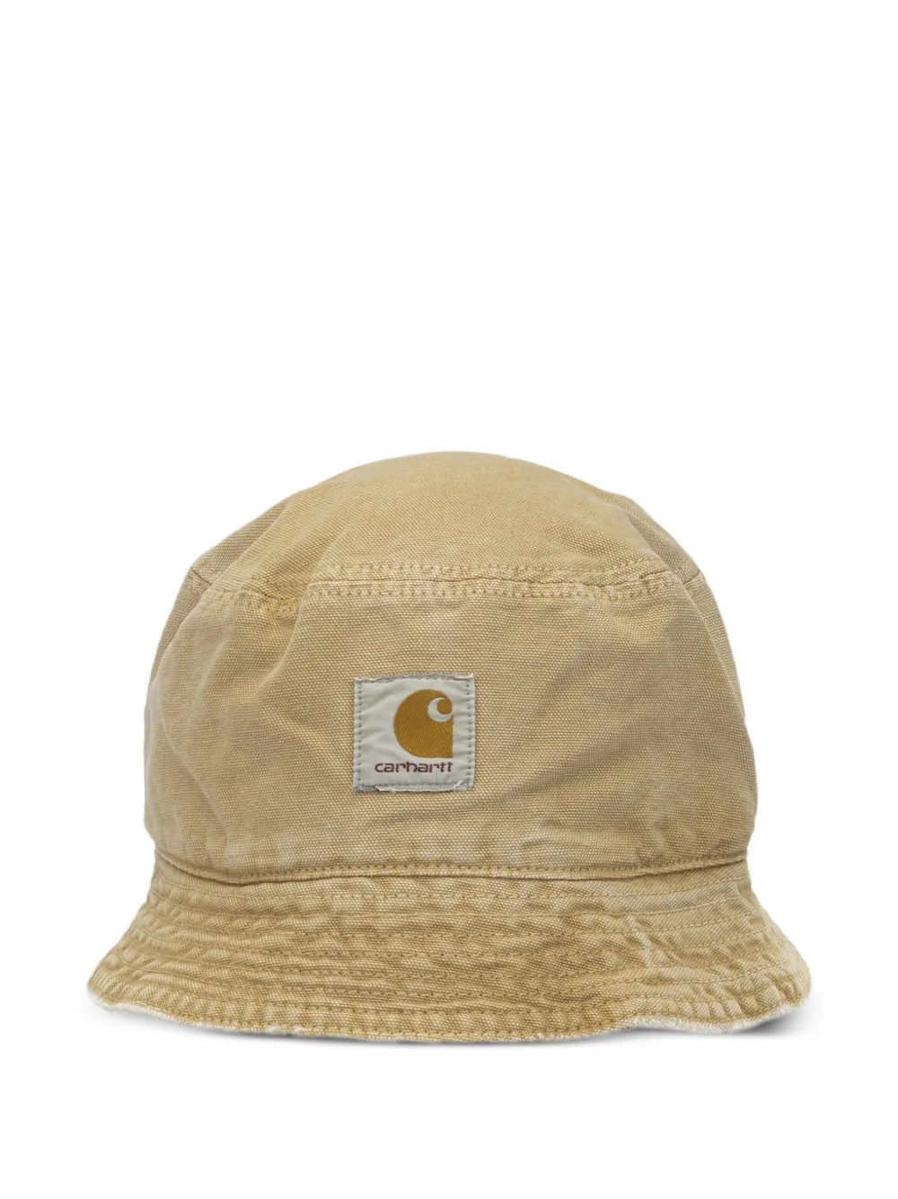 Carhartt WIP logo-patch canvas bucket hat - Toni neutri