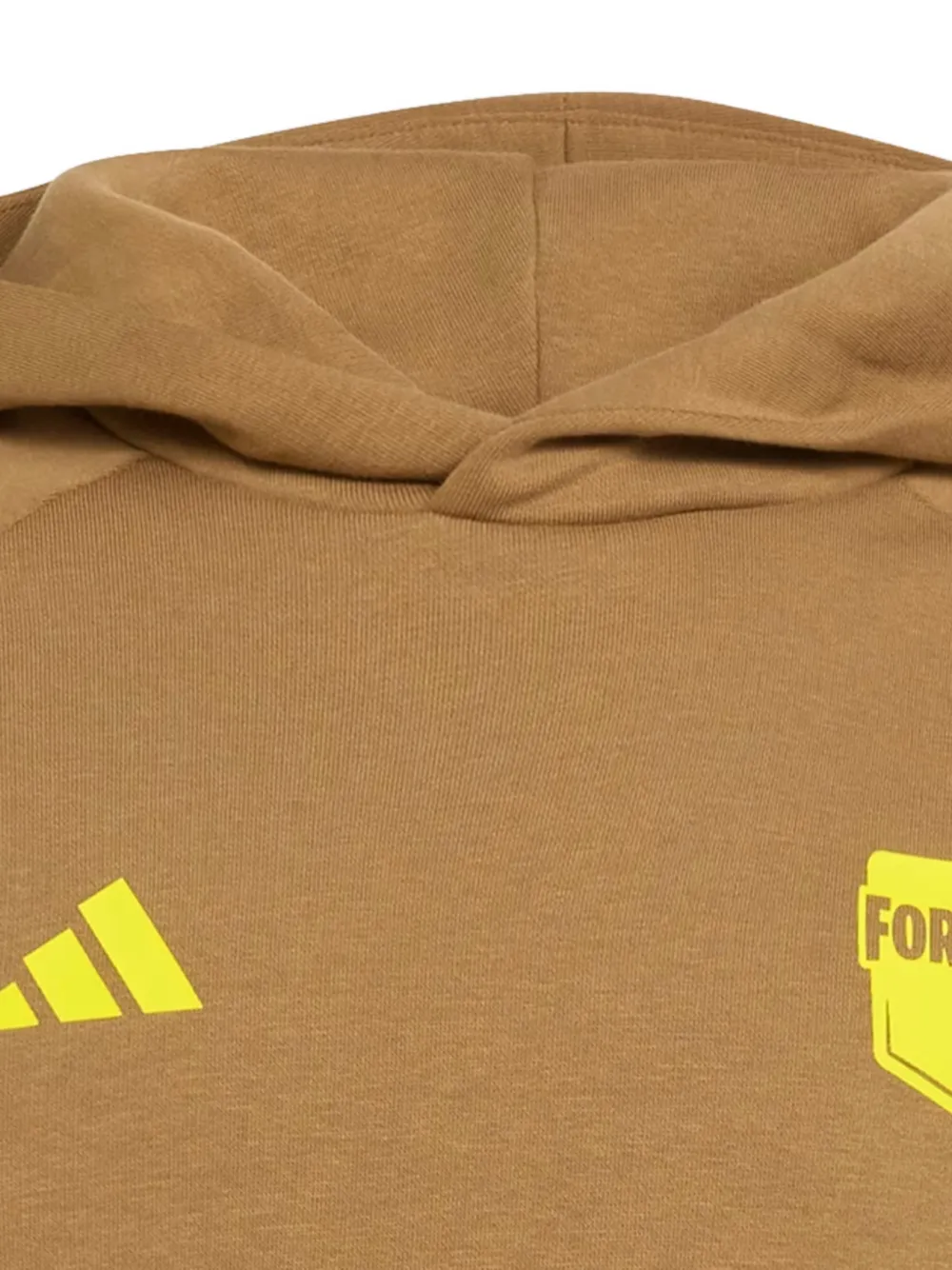 adidas Kids x Fortnite logo-print hoodie Bruin