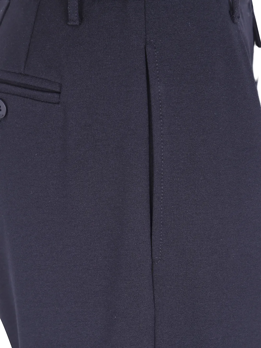 Semicouture Tera pleated straight-leg trousers Blauw