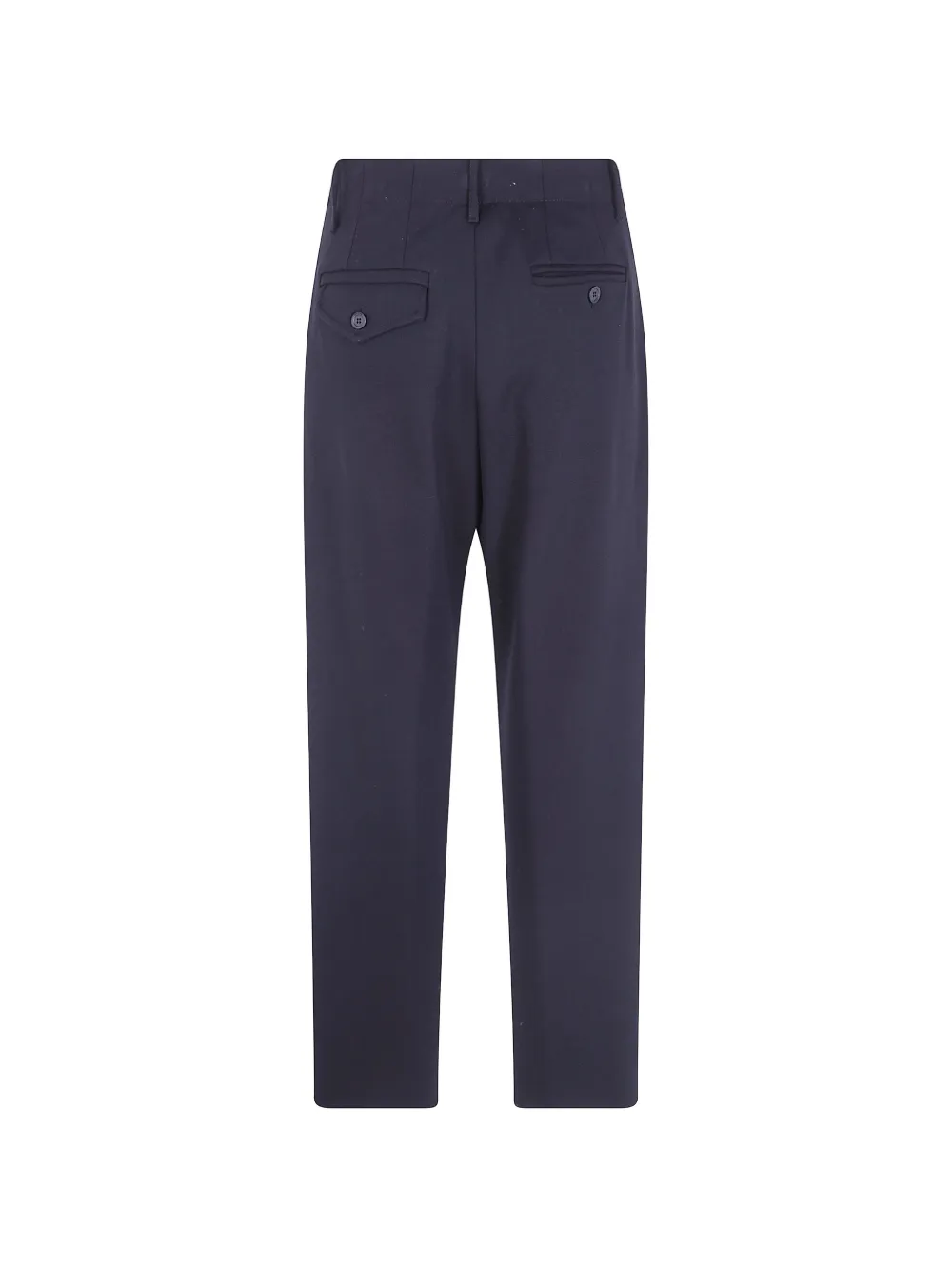 Semicouture Tera pleated straight-leg trousers Blauw
