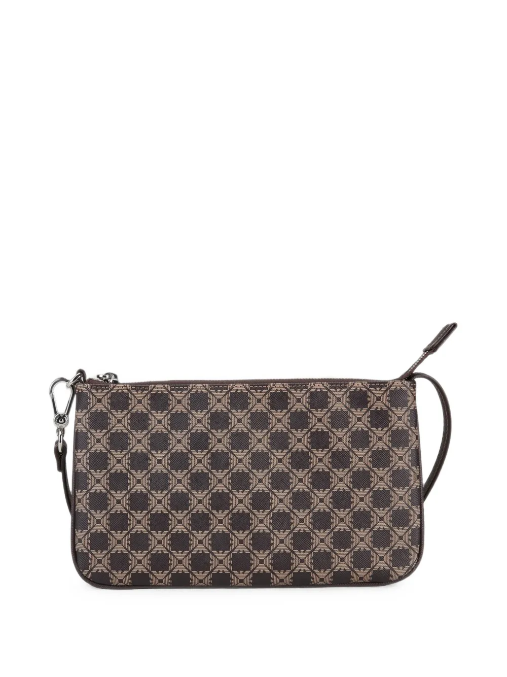 Emporio Armani Schoudertas met monogram-print Bruin