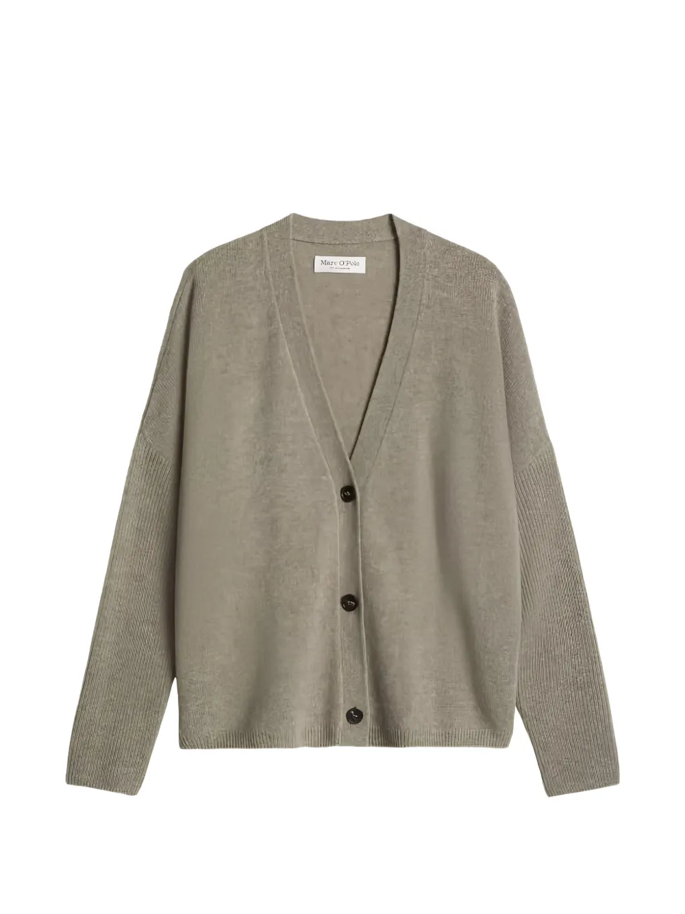 Marc O'Polo V-neck button-up cardigan - Grey