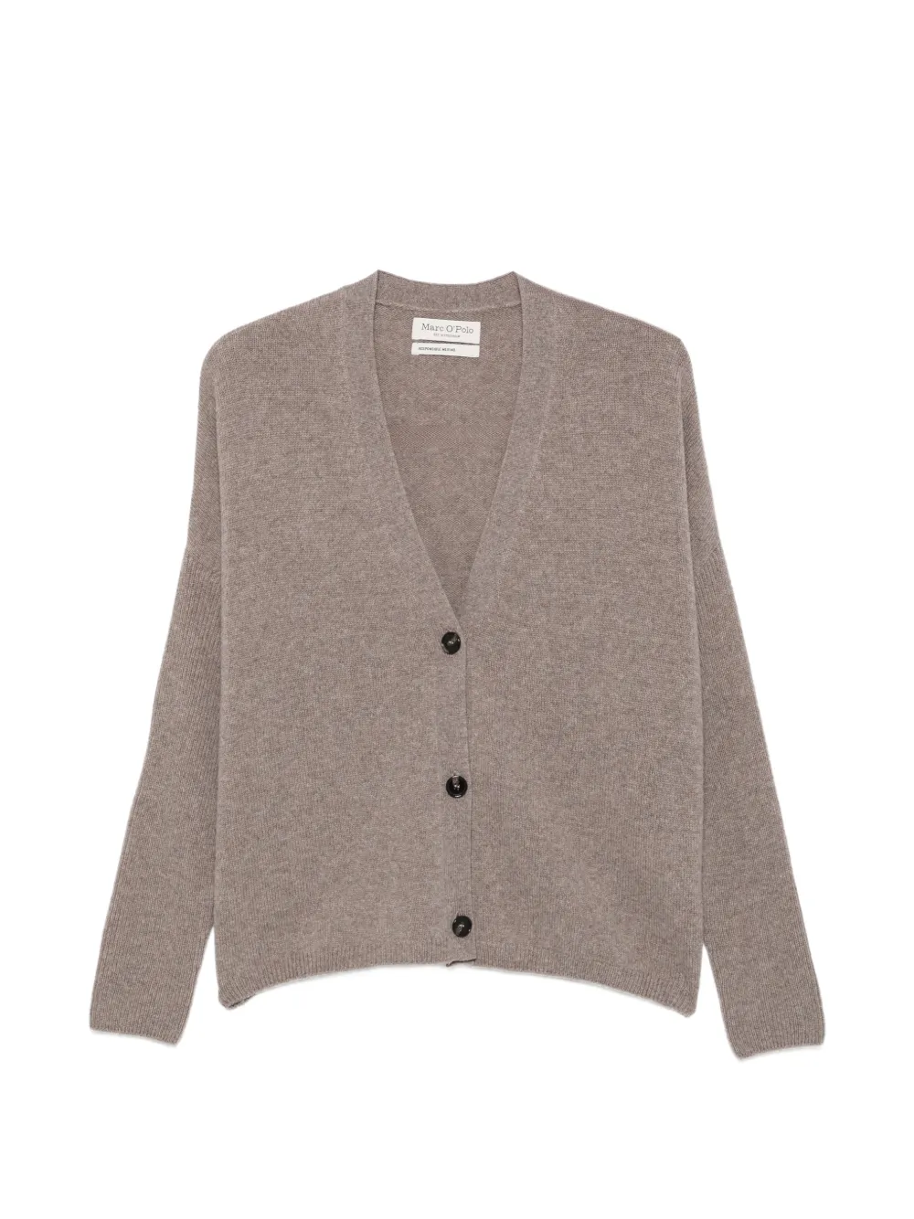 Marc O'Polo V-neck button-up cardigan - Grey