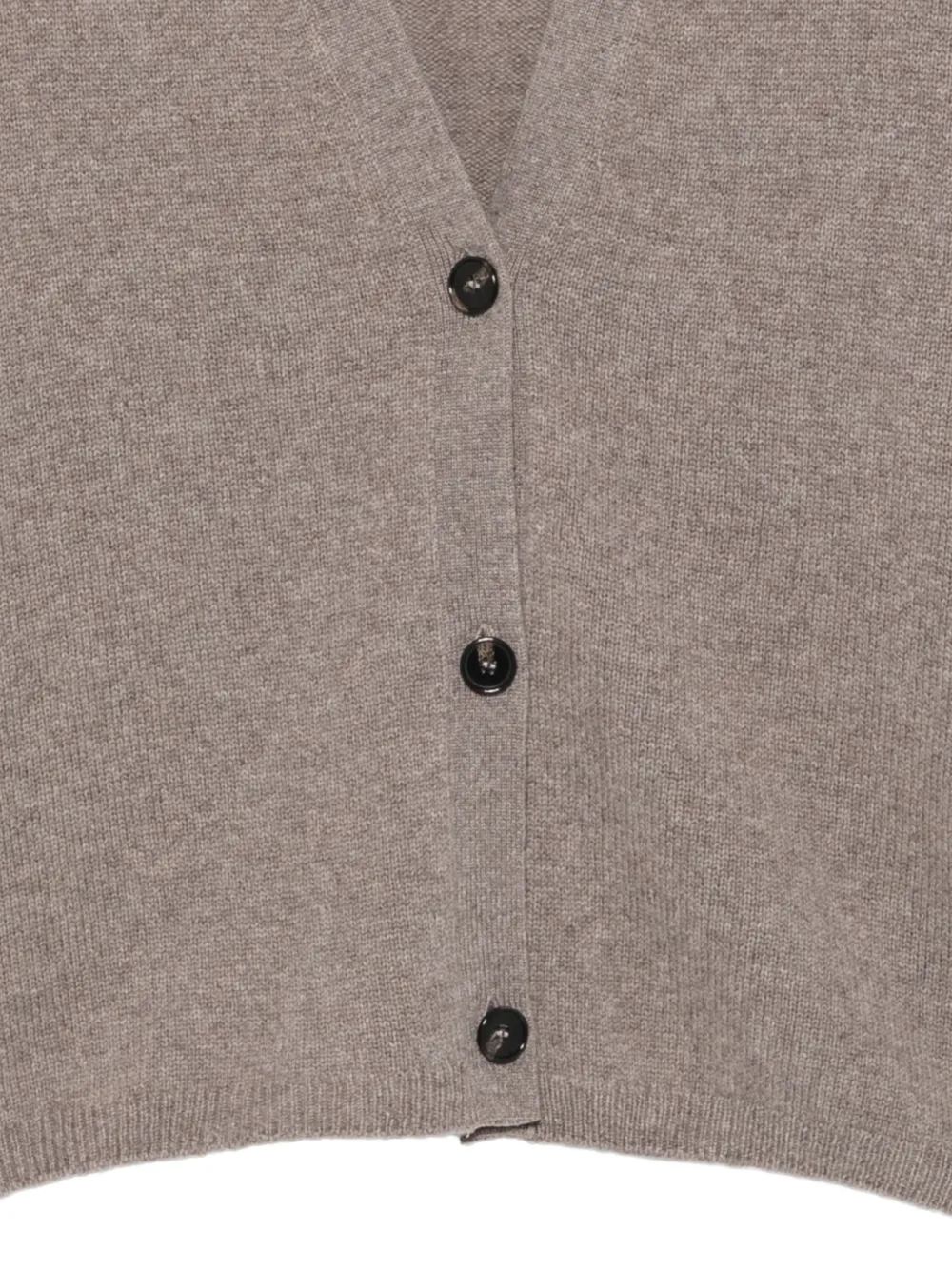 Marc O'Polo V-neck button-up cardigan Grijs