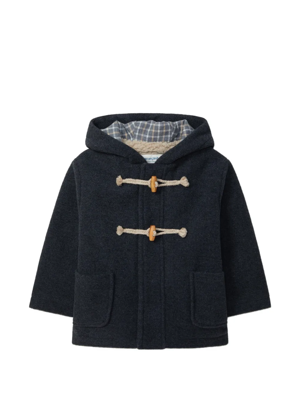 LARANJINHA toggle-fastening duffle coat - Blu