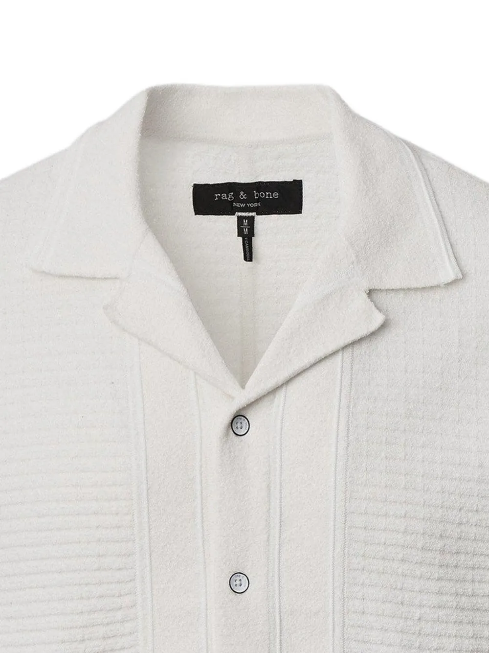 rag & bone Zuma overhemd met ottomantextuur Wit
