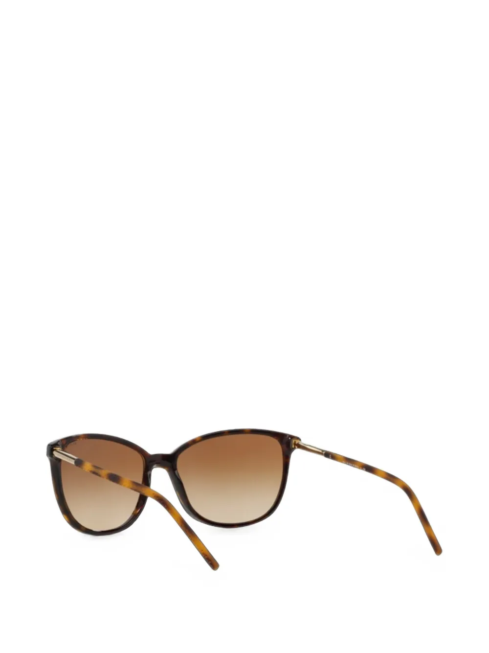 Burberry Eyewear Zonnebril met geometrisch montuur met schildpadschild design Bruin