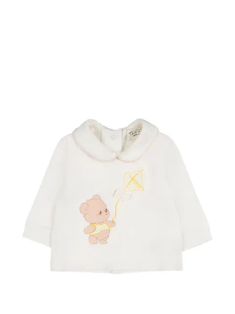 NANAN bear-print two-piece pajamas