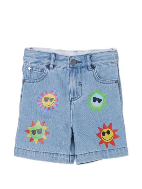 Stella McCartney Kids sun-print denim shorts