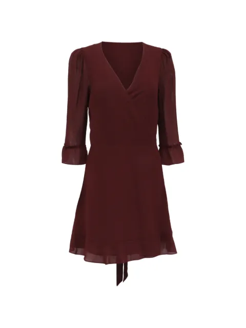 Reformation wrap-accent mini dress