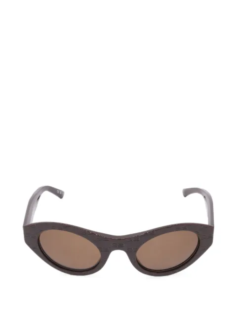Balenciaga Pre-Owned BB Monogram oval sunglasses