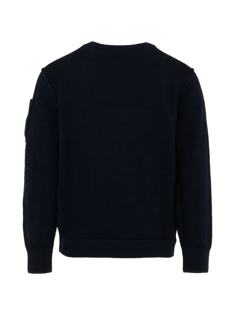 C.P. Company Kids lens-detail crew-neck sweater Blauw