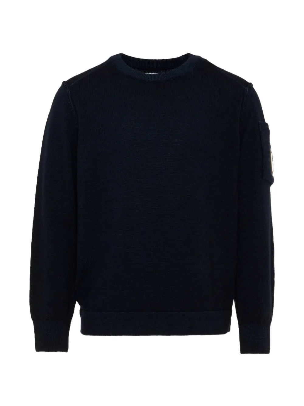 C.P. Company Kids lens-detail crew-neck sweater Blauw