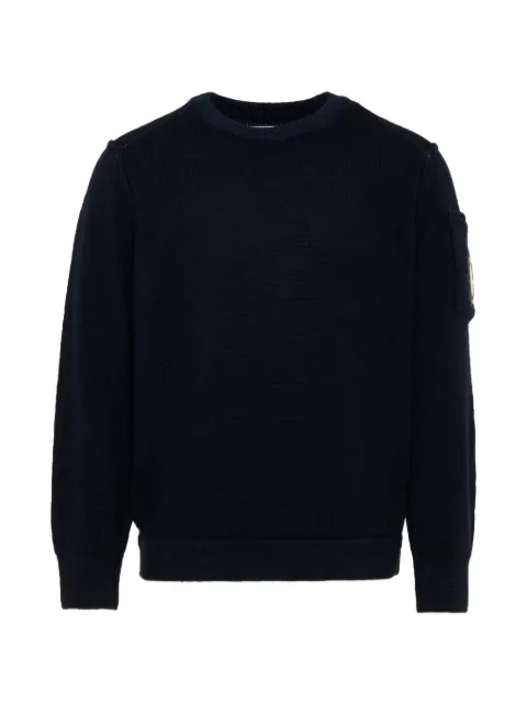 C.P. Company Kids sweatshirt med rund hals og linsedetalje