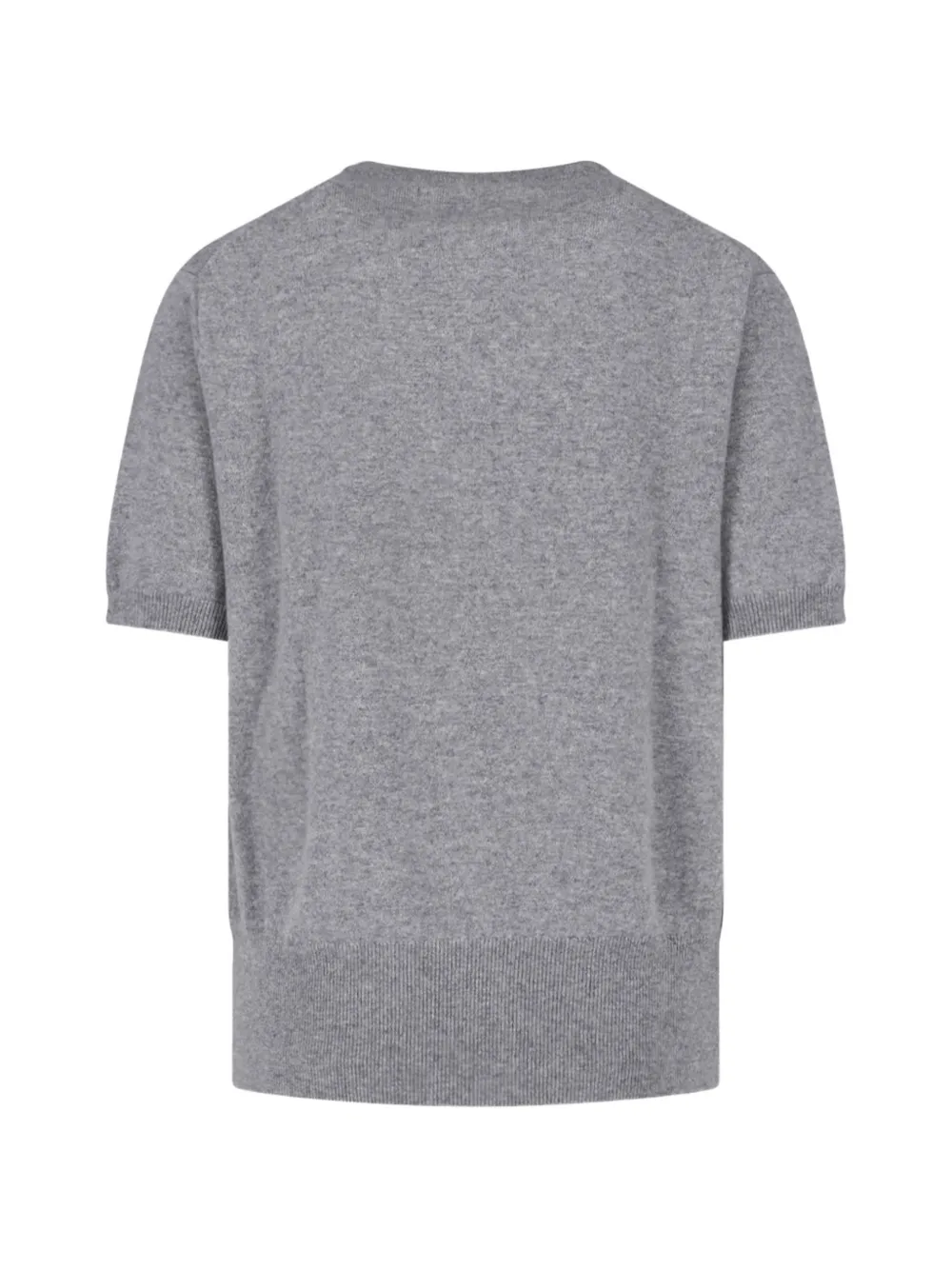 extreme cashmere Nº 490 Martina trui met korte mouwen en V-hals Grijs
