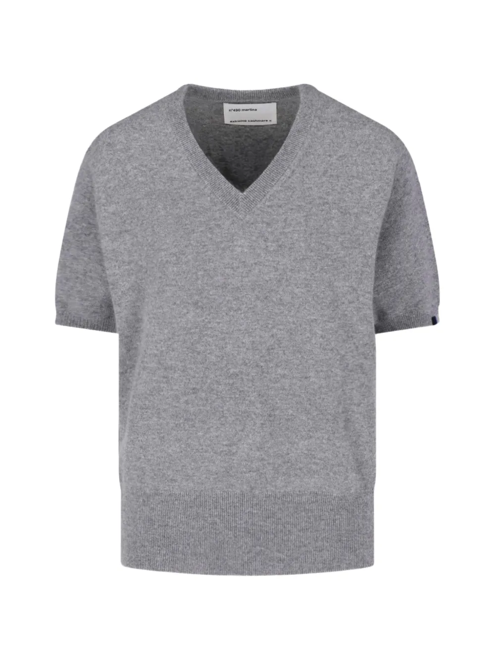 extreme cashmere Nº 490 Martina V-neck short-sleeve sweater