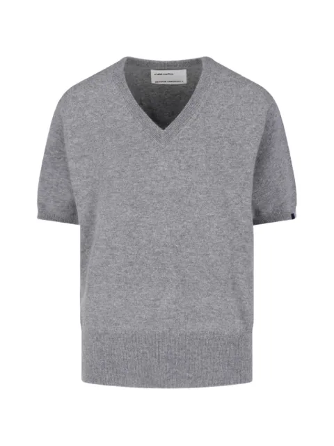 extreme cashmere Nº 490 Martina V-neck short-sleeve sweater
