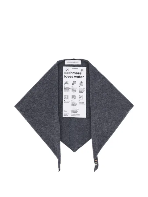 extreme cashmere triangular knit scarf
