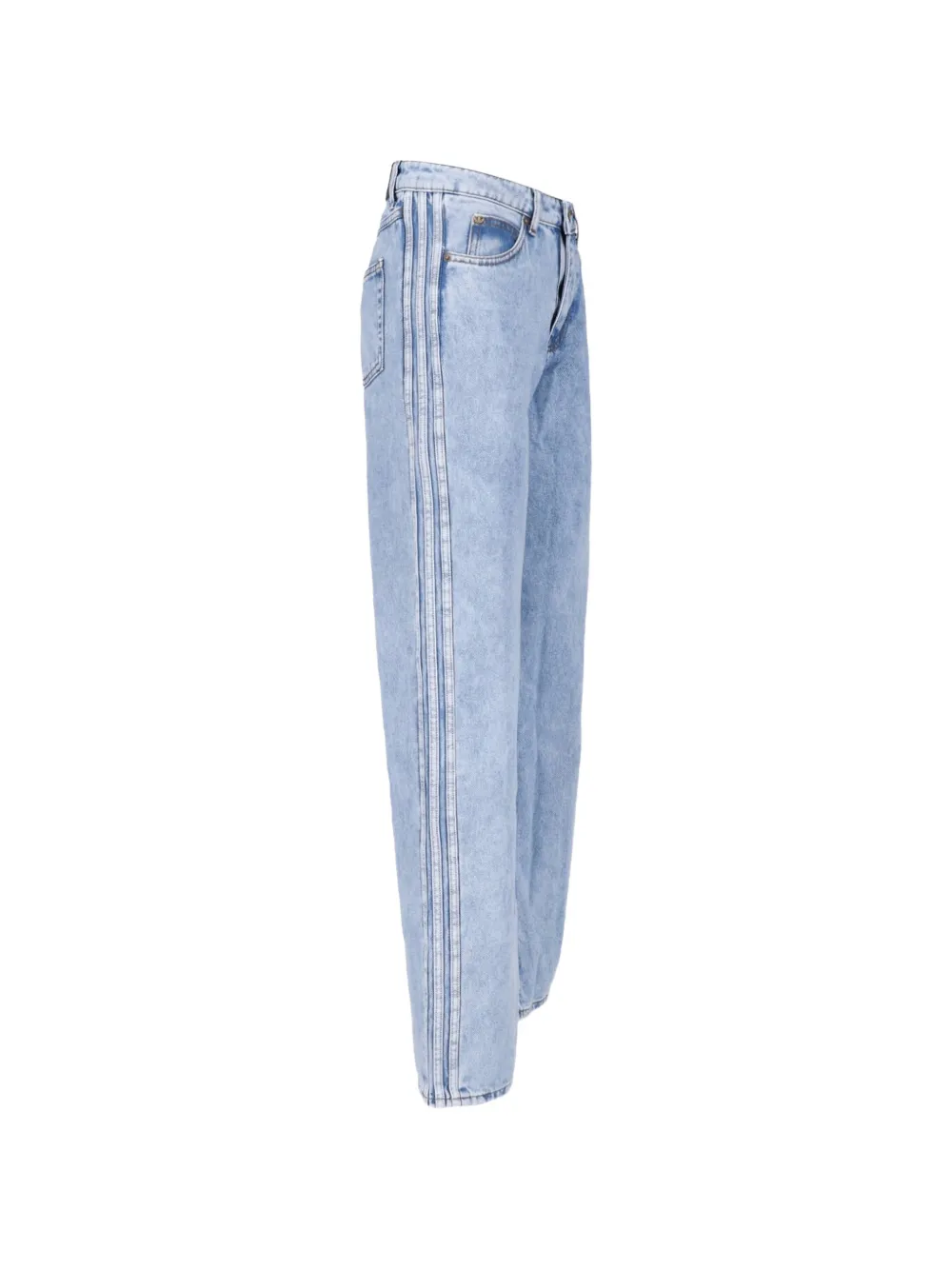 adidas Firebird jeans met zijstreep Blauw