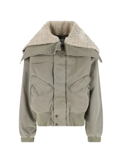 ENTIRE STUDIOS shearling-collar corduroy-panel jacket