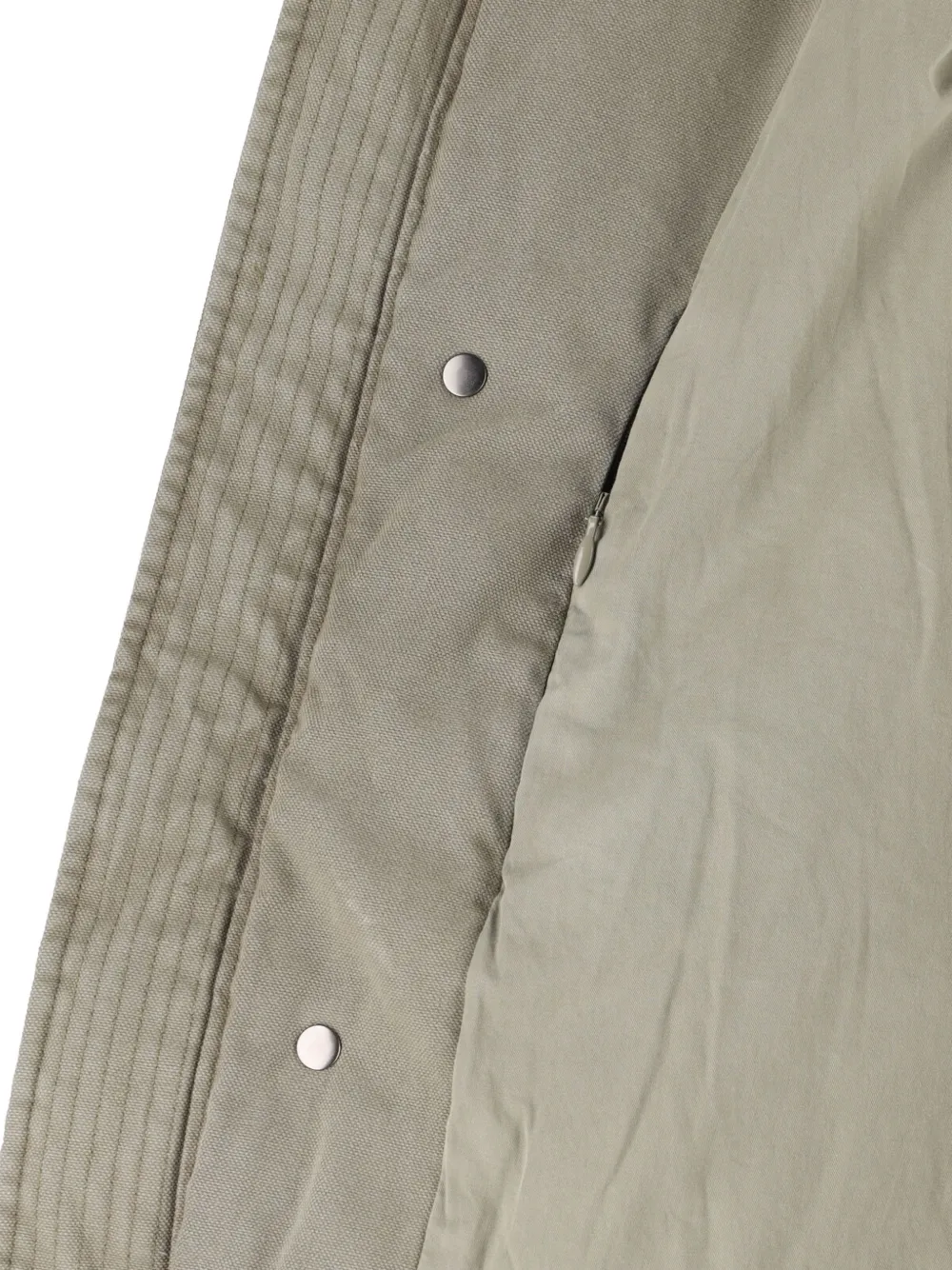 ENTIRE STUDIOS shearling-collar corduroy-panel jacket Groen