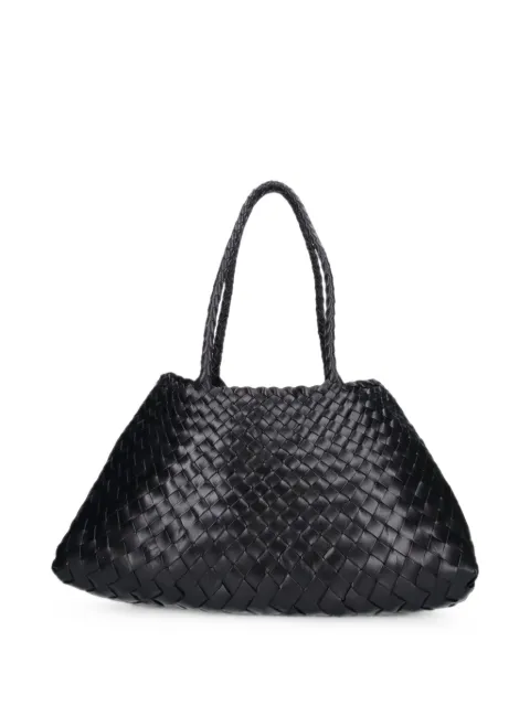 DRAGON DIFFUSION large Santa Croce woven leather tote bag
