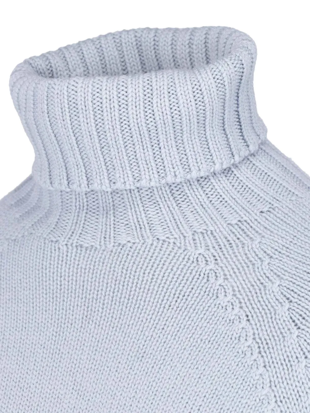 Drumohr Roll-neck Raglan-sleeve Sweater in Blue, view 3