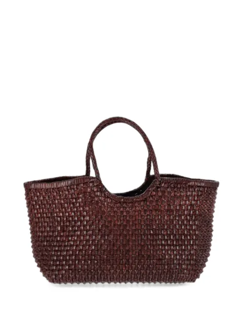 DRAGON DIFFUSION Nantucket Cactus woven-leather tote bag
