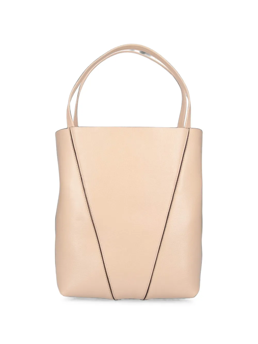 Chloé Spin kalfsleren shopper met logoprint Roze