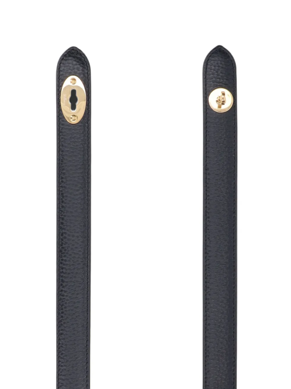Mulberry Darley leren riem met Postman's Lock-sluiting Zwart