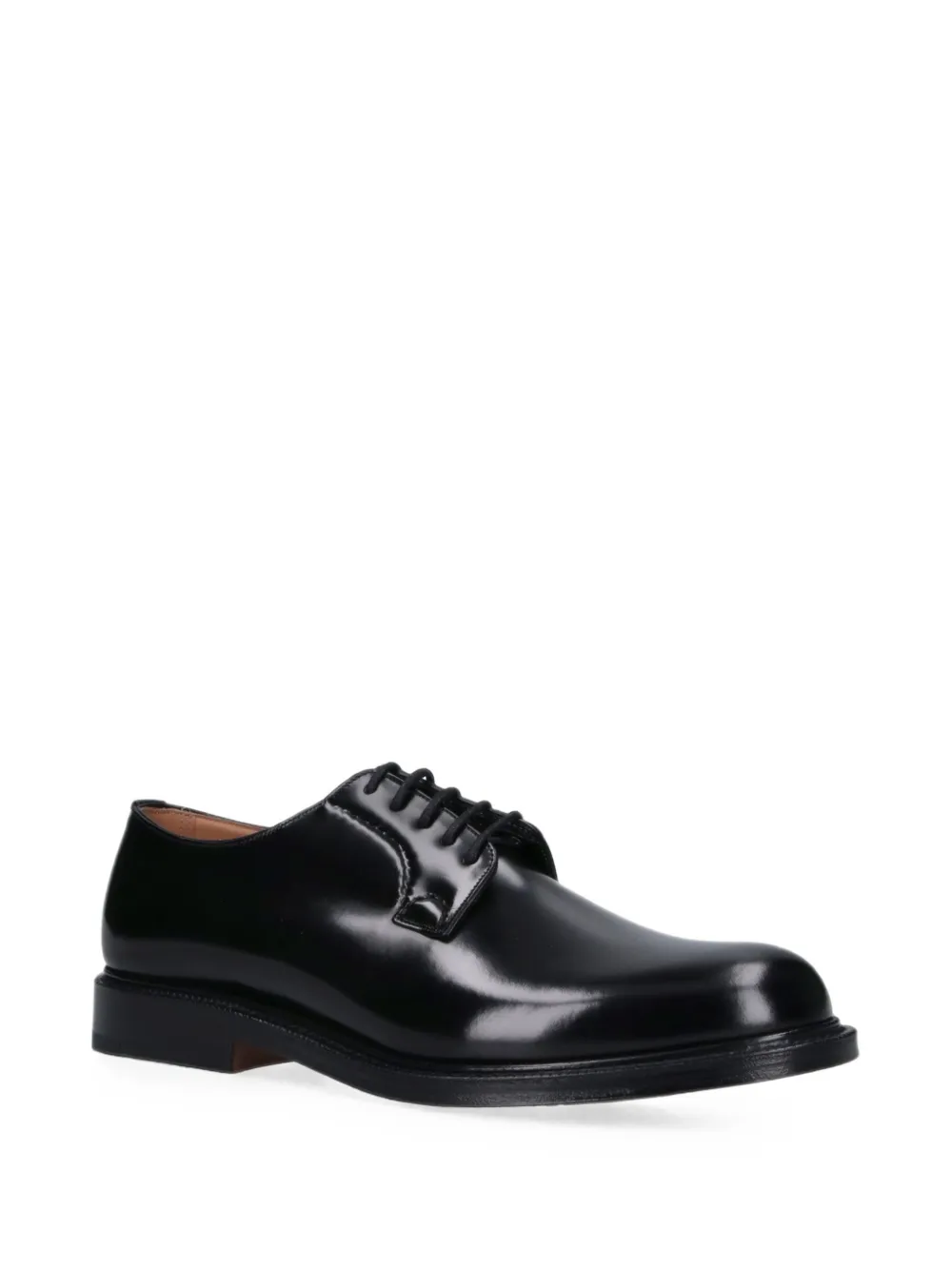 Church's lace-up leather Derby shoes Zwart