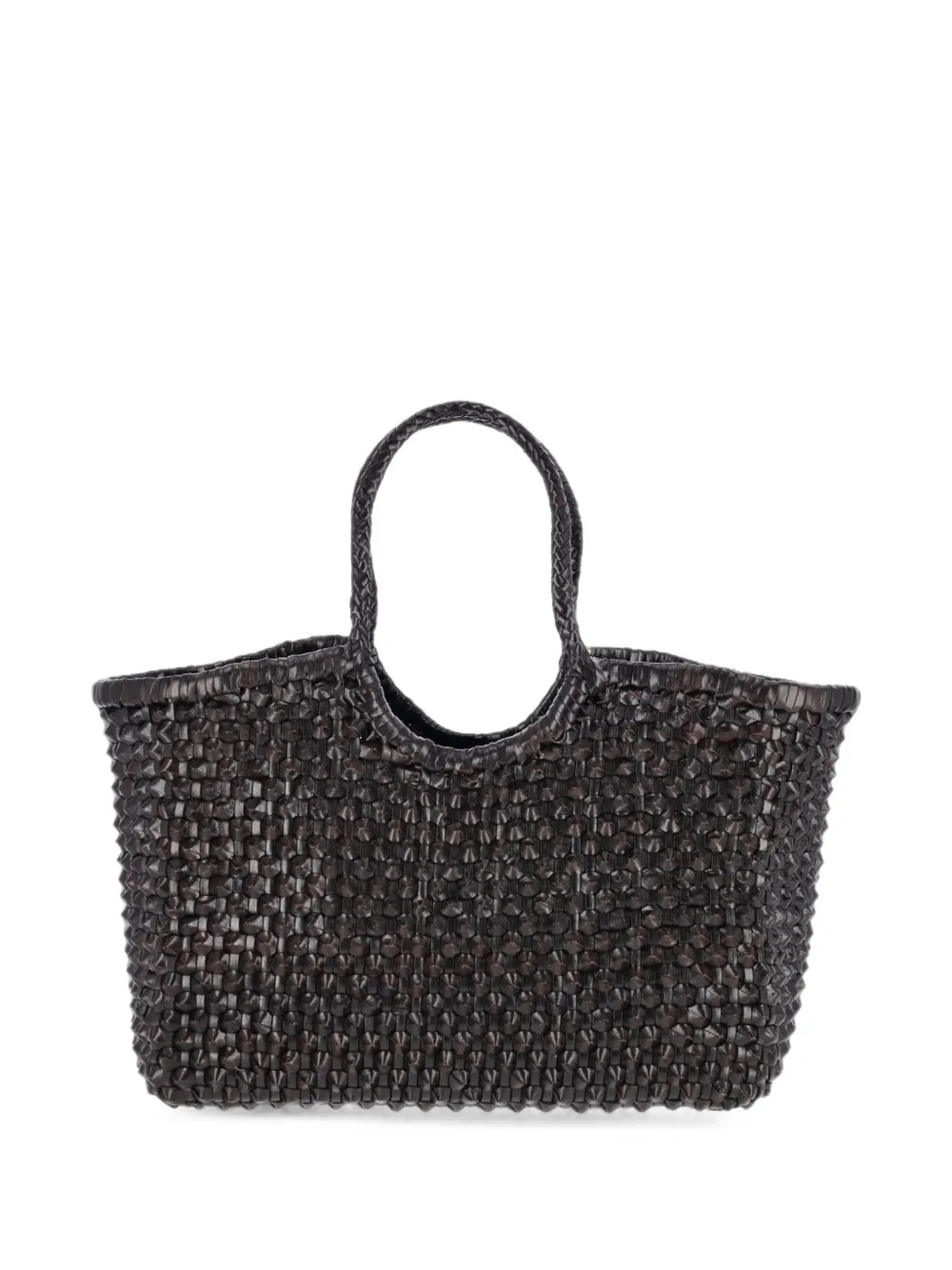 DRAGON DIFFUSION Nantucket Cactus leather shoulder bag - Marrone