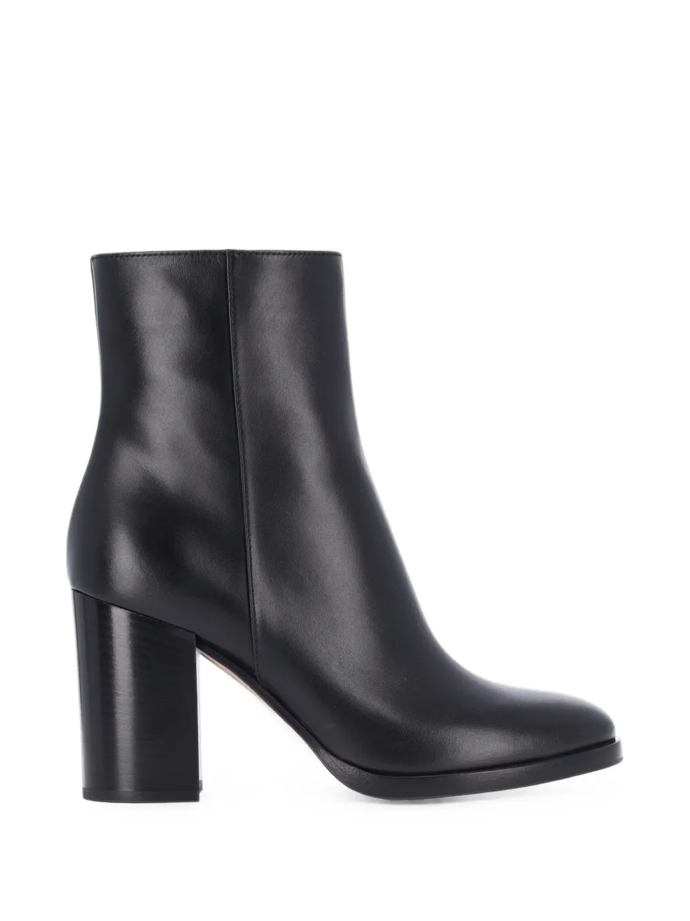 Gianvito Rossi Santiago leather block-heel ankle boots