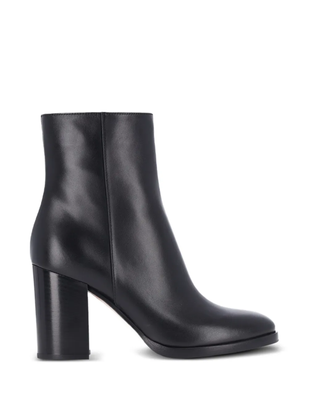 Gianvito Rossi Santiago leather block-heel ankle boots - Black