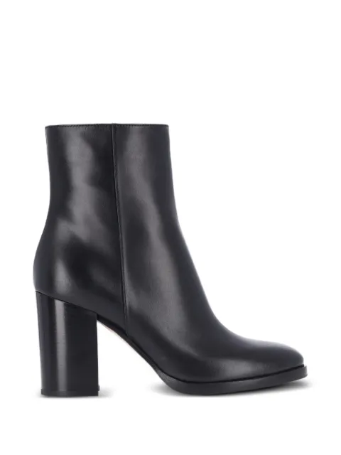 Gianvito Rossi Santiago leather block-heel ankle boots