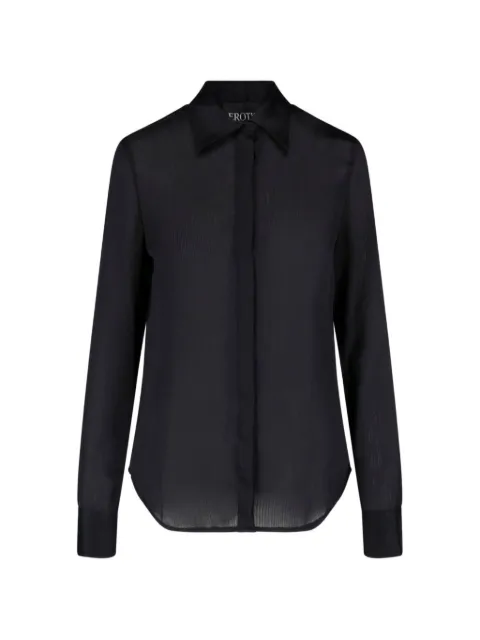 DONDUP sheer crinkled shirt