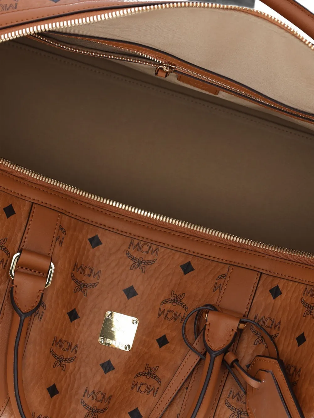 MCM Ottomar reistas met monogram-print Bruin