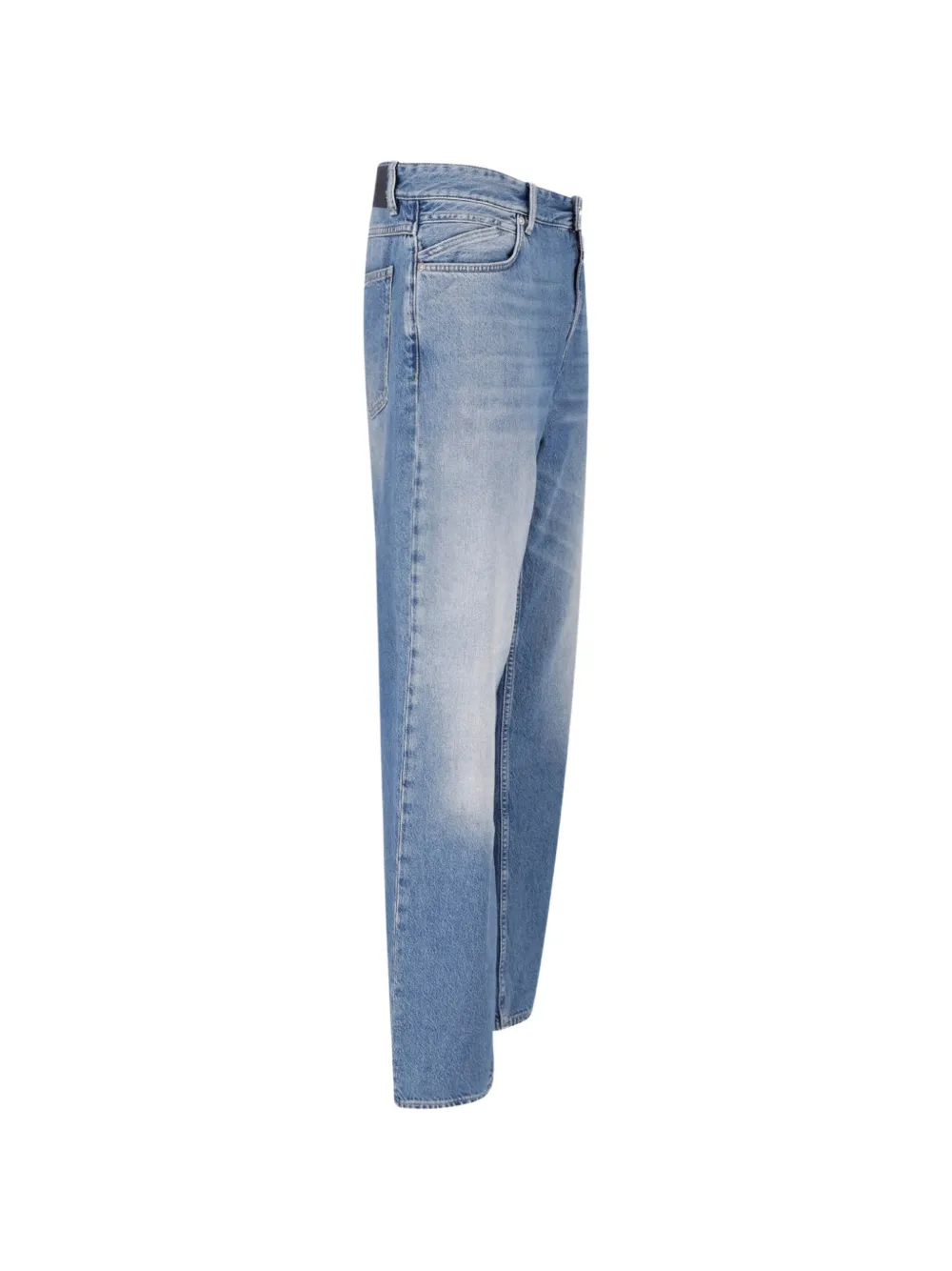Closed Jeans met vervaagd effect Blauw