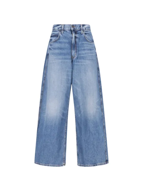 Nili Lotan faded wide-leg jeans