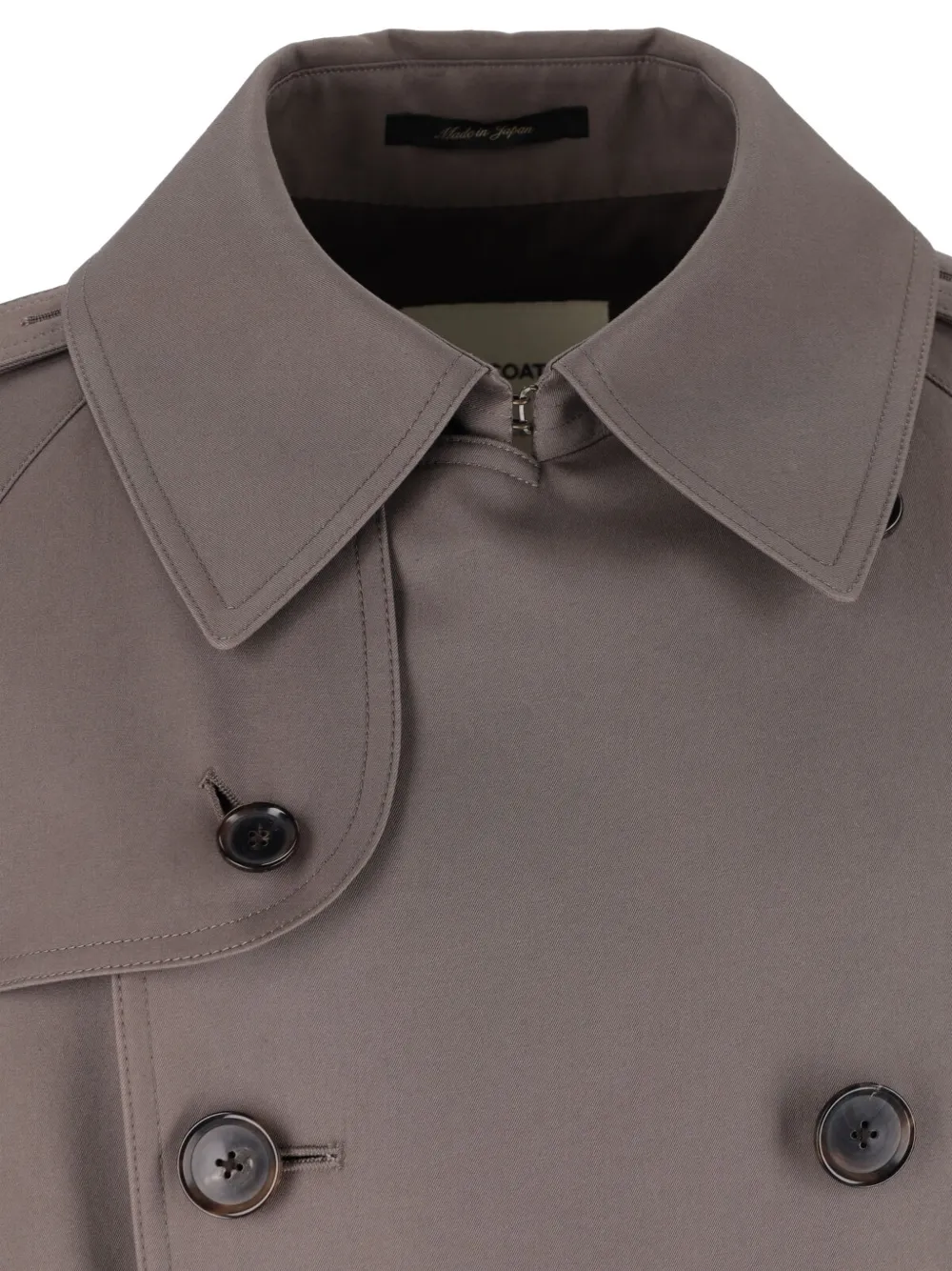 Caruso x Sanyocoat double-breasted belted trench coat Grijs