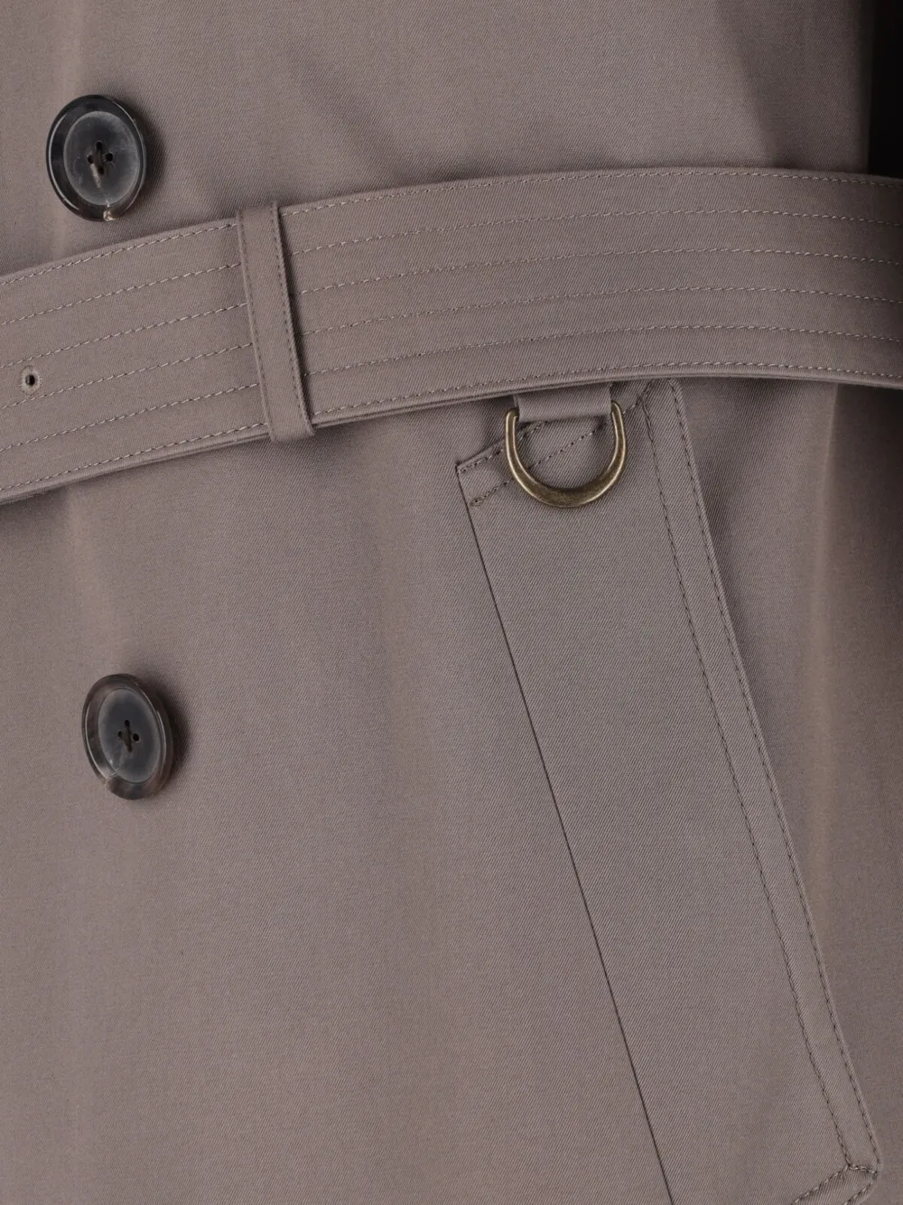 Caruso x Sanyocoat double-breasted belted trench coat Grijs