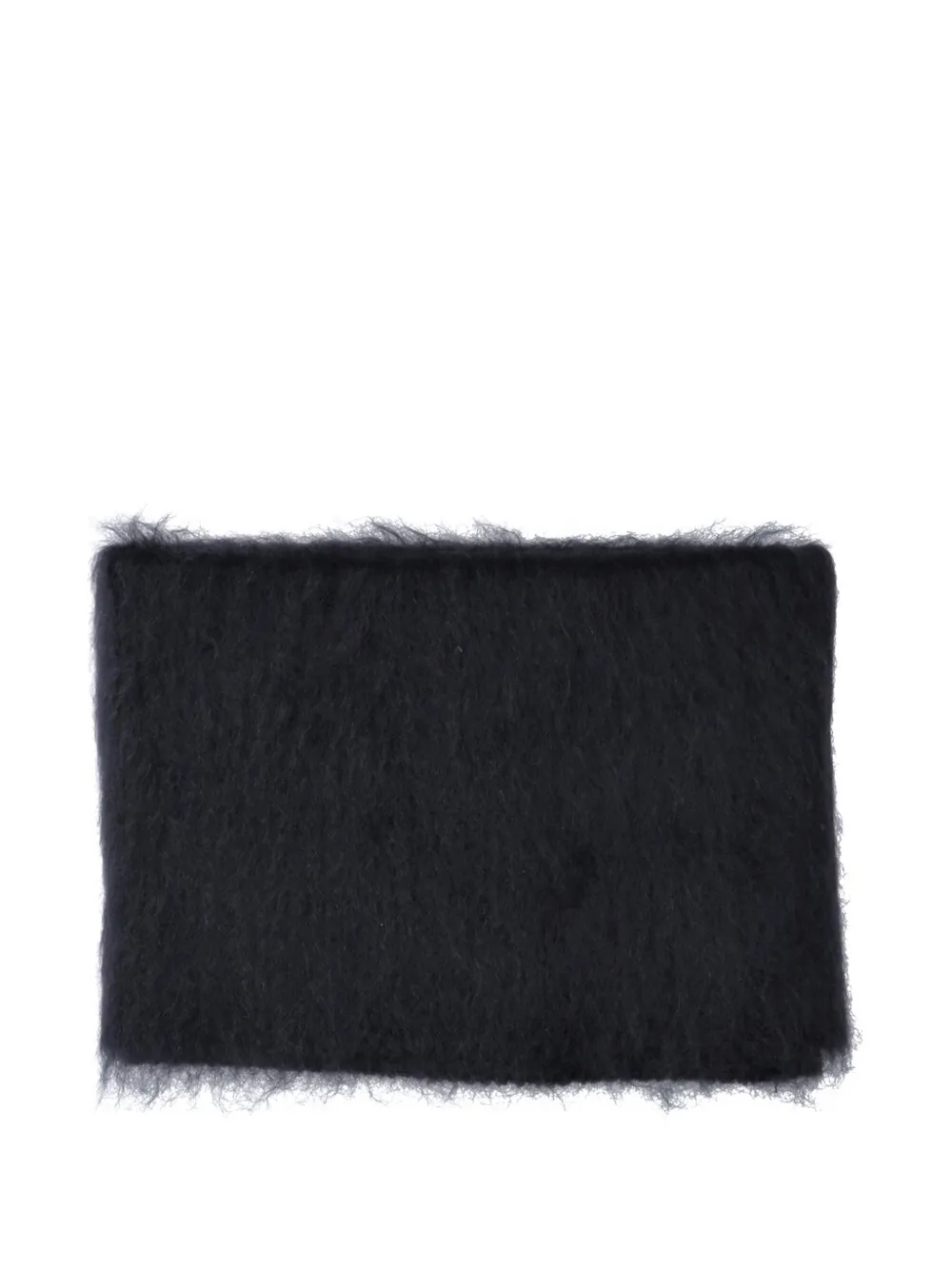 MM6 Maison Margiela Gebreide geborstelde nekwarmer Zwart