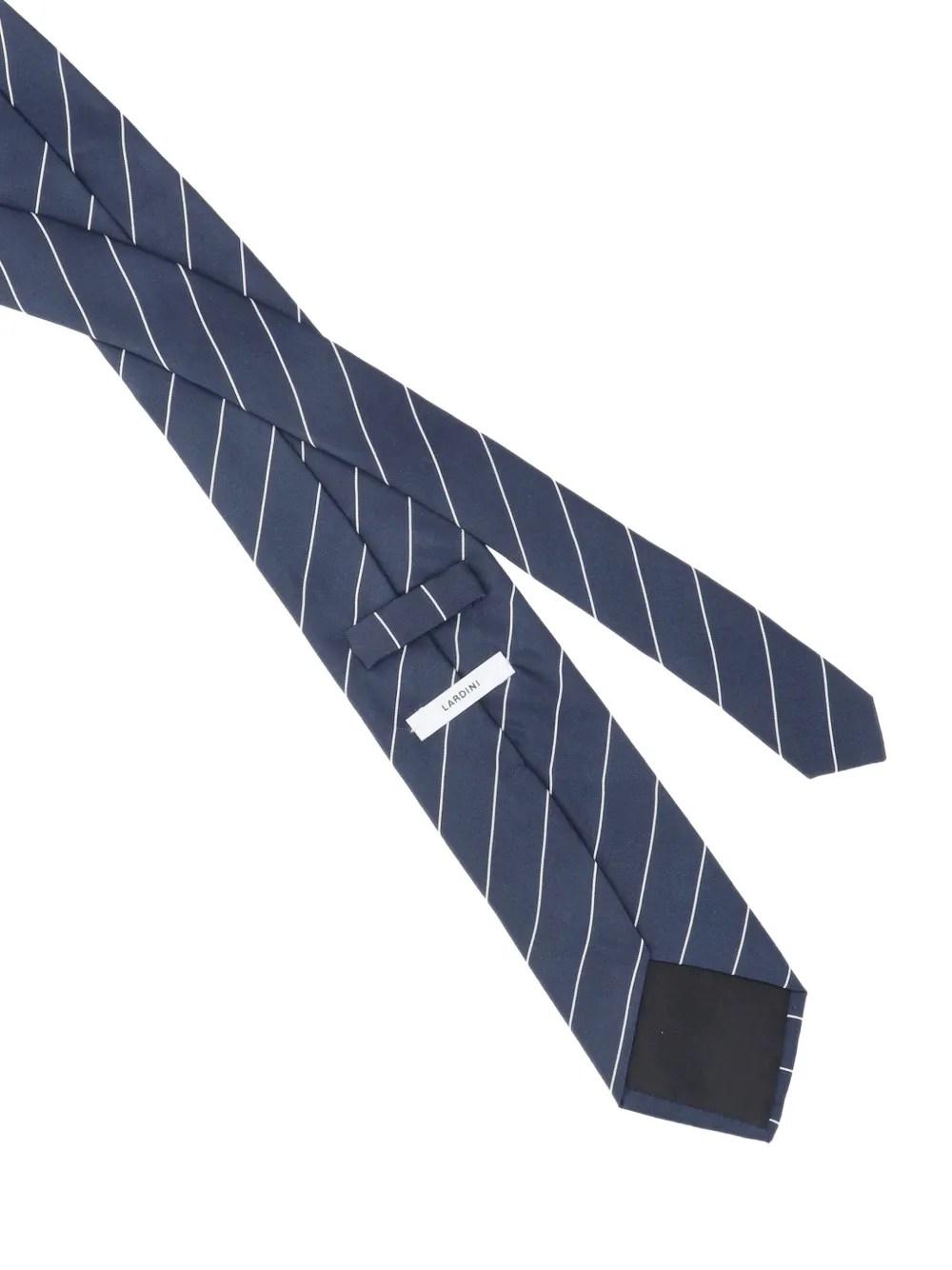 Lardini diagonal-stripe silk tie Blauw