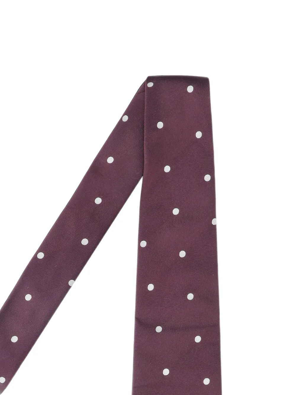 Lardini polka-dot silk tie Rood