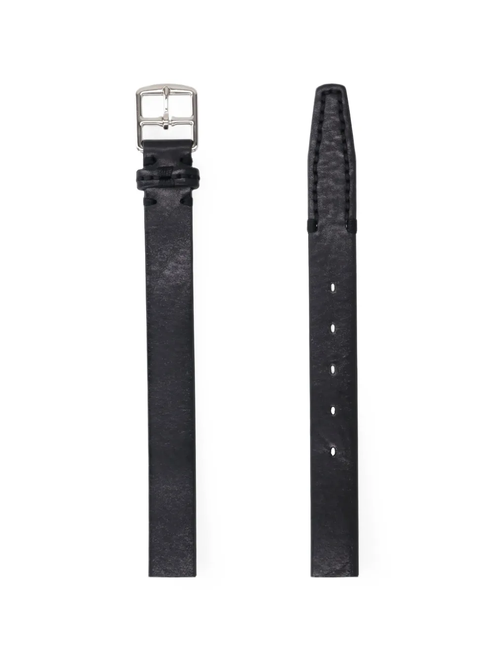 J & M Davidson Harness Buckle-fastening Leather Belt In Black