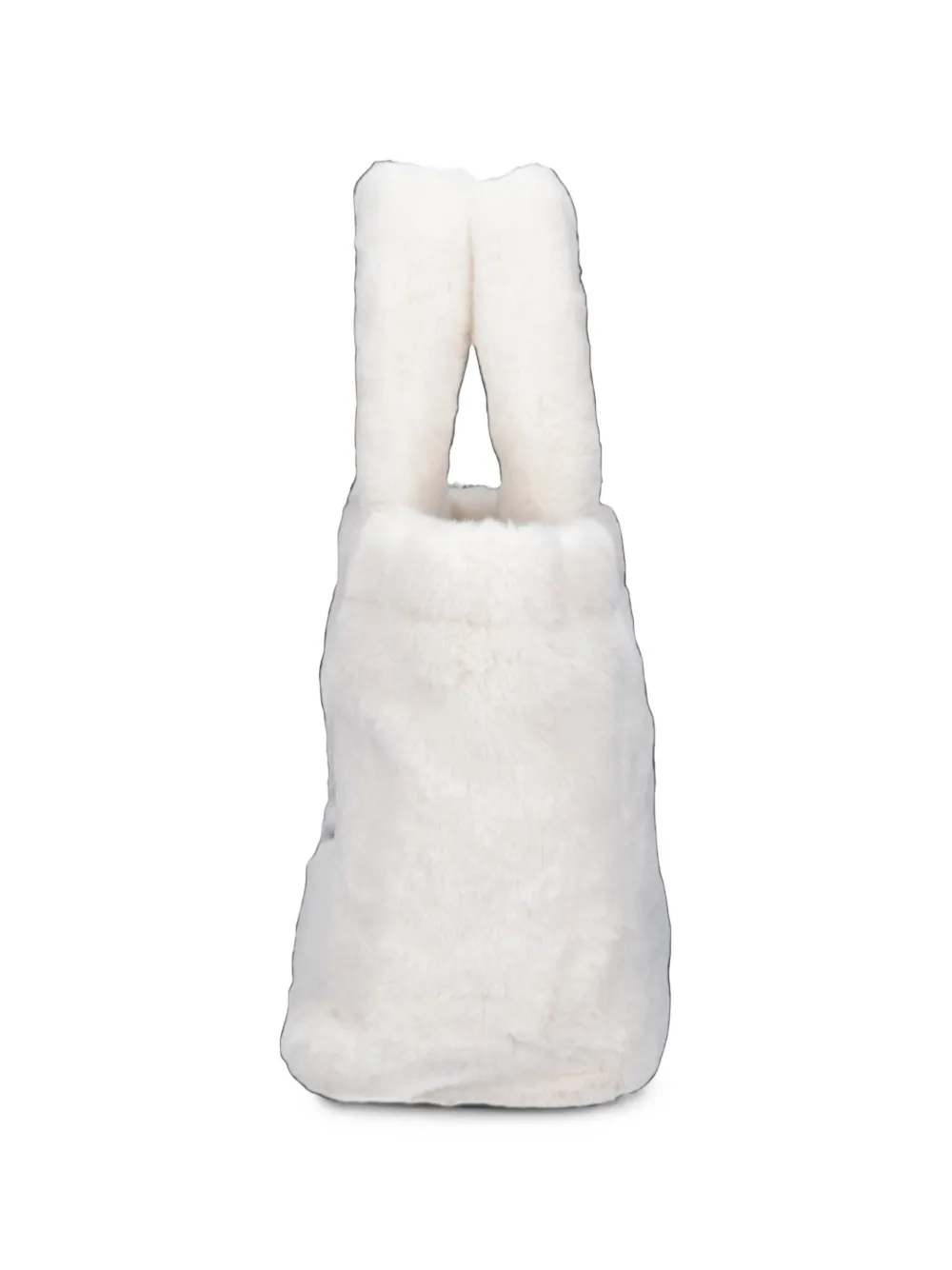 MC2 Saint Barth logo-embroidered faux-fur tote bag Beige