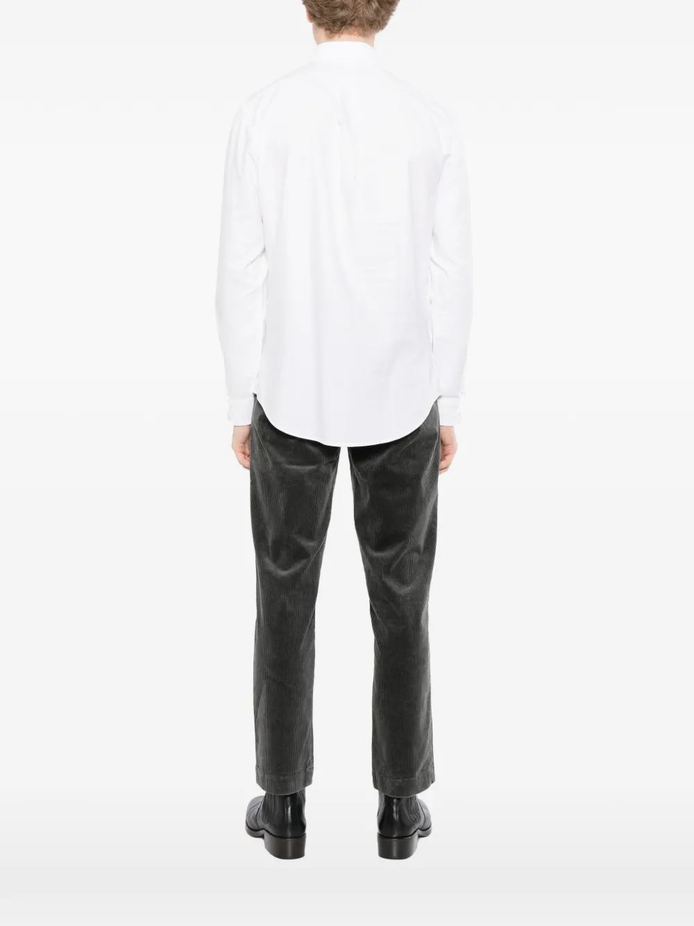 Polo Ralph Lauren button-down collar long-sleeve shirt Wit