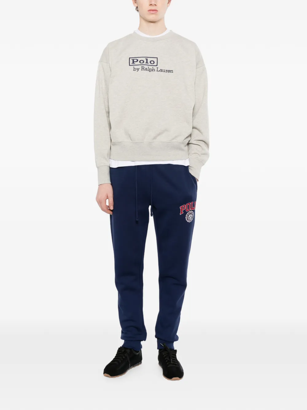 Polo Ralph Lauren Sweater met geborduurd logo Grijs