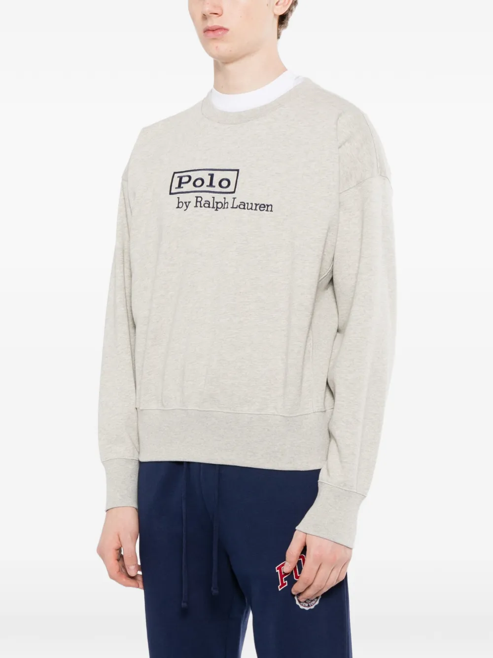 Polo Ralph Lauren Sweater met geborduurd logo Grijs