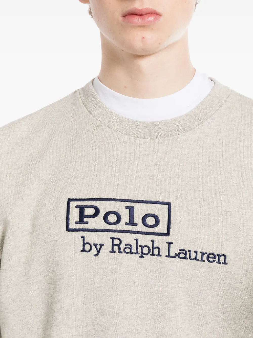 Polo Ralph Lauren Sweater met geborduurd logo Grijs